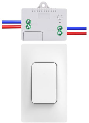 Cerhot Remote Light Switches Wireless, Interruttori di controllo remoto, Interruttore luce cinetico, Interruttore luce wireless Per luci Illuminazione domestica Senza batteria (US 1 marce, 1V1 A)