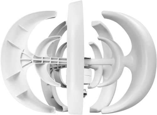 CHRISK 220v,Generatore Eolico da 9000 W con Controller del Caricabatterie 12 V 24 V 48 V 5 Pale Kit generatore Eolico a Lanterna velocità di Avvio per Strada all'aperto