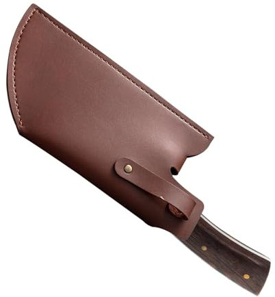 Meat Cleaver Cover,Cleaver Protector Chef Chopper Guard in Faux Leather - Waterproof Protective Sleeve, Reusable, Anti-Puncture for Vegetable & Meat Cleavers