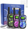 3PCS Rechargeable Talkie Walkie Enfants, Talkies-Walkies Radio à 2 Voies 3KM Longue Distance avec 8 Canaux, Lampe Poche LCD Rétro-éclairée, Cadeaux Jouets pour 3-12 Ans Camping Aventures Extérieures