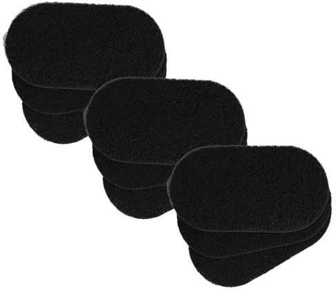 vhbw 9x Filtre à charbon actif compatible avec Seb FR4000, FR402, FR402100/12A, FR401, FR401900/12, Fryn Twist Friteuse - 6,5 x 9,1 x 0,9 cm