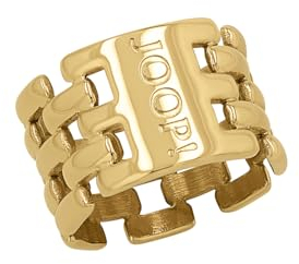 JOOP! Ring Edelstahl Damen Ringe, Gold, Kommt in Schmuck Geschenk Box, 2038977