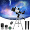 wowspeed Teleskop, Teleskop Kinder Erwachsene Einsteiger, 70mm Öffnung 300mm Refraktor Teleskope, 15X-150X Astronomisches Teleskop mit Stativ, Smartphone Adapter, Fernbedienung, Geschenk für Kinder