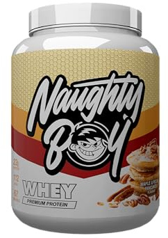 Naughty Boy Advanced 100% Whey Protein Powder. Muscle Building & Recovery Shake with Optimum Taste & Mixability. Low Sugar. (Maple Pecan Pancakes 2010g)