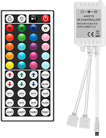 LED Fernbedienung IR Remote Kontroller, für RGB Streifen Lichtband Farbwechsel Led Lichtleiste, DC 12V
