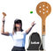 Ludus™ Didaktischer Padelschläger aus Holz | Padel-Trainings-Schaufel | Wooden Racket für Anfänger und Profis | Verbessert Kontrolle, Timing, Position (Holzschläger + schwarze Baumwolltasche)