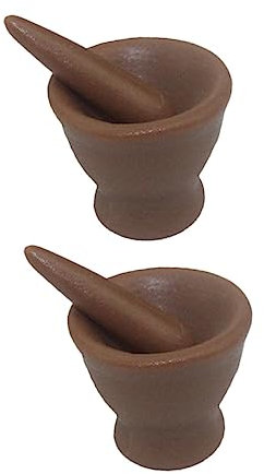 TOYANDONA 2pcs Vivid Mini Garlic Grinders for Dollhouse Realistic Miniature Props for Decor and Photography