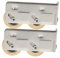 SHINEOFI 22mm Sliding Door Rollers Replacement for Patio and Screen Doors Sturdy Copper Wheels Hardware 2-Piece Set