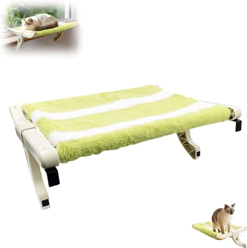 Amaca da comodino e da finestra per gatti, cuccia sospesa con morbidi cuscini, facile da installare, regolabile, senza bisogno di forare, adatta a cani di piccola taglia e gatti da appartamento