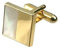 Select Gifts Manschettenknöpfe Manschettenknöpfe Perlmutt~Gold die Hälfte Platz Perlmutt Manschettenknöpfe wählen Sie Geschenk Tasche