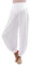 HOEREV Super weiche Modal Spandex Harem Yoga Pilates Hosen, Gr.-S,Weiß