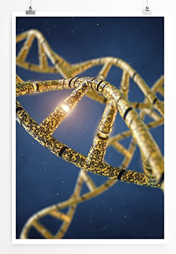 Eau Zone Home Bild - Wissenschaftliche Abbildung – Genetisch veränderte DNA - Poster Fotodruck in höchster Qualität
