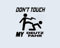 Generic Don't Touch My CLAAS-CASE-New Holland-Steyr-Scania-TREX-DEUTZ FAHR Aufkleber Sticker Folie Tattoo (Deutz Fahr schwarz)