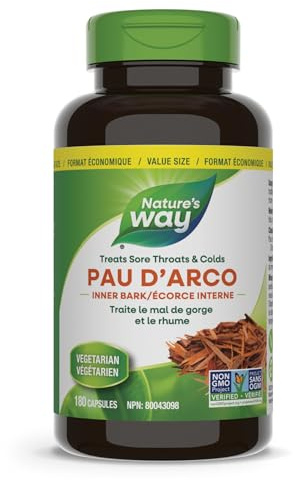 Nature's Way Pau d’Arco Inner Bark / 180 Veg Caps