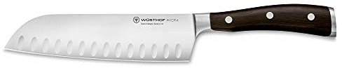 WÜSTHOF Ikon Santoku 17 cm, Schwarz,silber