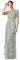 Maya Deluxe Damen Abendkleid Pailletten Maxi Elegant Für Hochzeit V-ausschnitt A-linien-schnitt Brautjungfernkleid Bridesmaid Dress, Grün, 40 EU