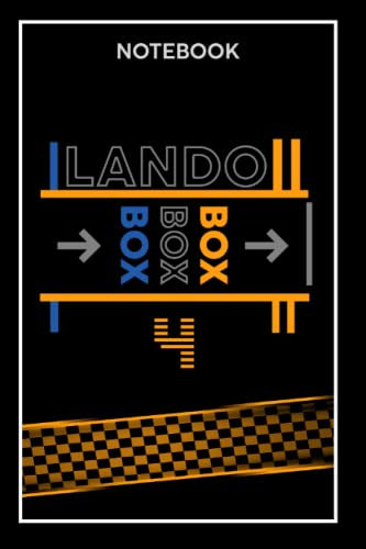 lando Norris Notebook: box box box /F1 Journal 120 blank lined pages (f1 Notebooks)