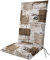 Doppler / Hochlehner Living/Gartenstuhlauflage/Hochlehner/Beige Weiß/ca. 119 x 48 x 6 cm
