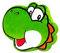 HÔMADICT - Mario-Kissen, Yoshi-Kopf, dekoratives Zubehör, weich und flauschig, 40 x 40 cm, offizielles Lizenzprodukt, Green