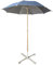 ATAAY 2.2M UV40 Patio Umbrella, 8 Ribs Wood Garden Parasol Water Repellent with Cross Base for Beach/Piscine/Patio Outdoor Parasol Sun Shade Tent