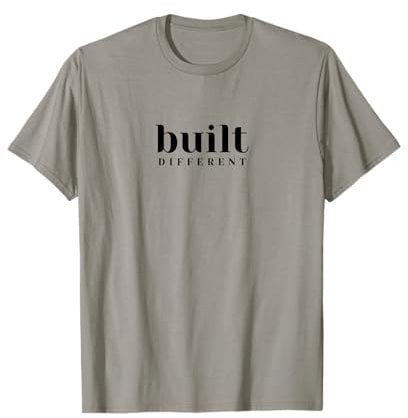 Mens Gym Pump Cover Built Different for Weightlifting & Workouts T-Shirt