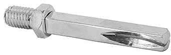 ALSTEN TECH Vierkantsift 8x8mm Vierkant für Türgriff 1 Stück Länge 80mm mit Gewinde M10 - gekerbt, stabile Verbindung für Drückergarnitur Türdrücker Langschild satiniertes Finish