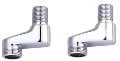 BiaoTeng Accessoires Mitigeur Salle De Bain Robinet De Douche Sur Pieds à Griffes Laiton 2 adaptateurs Raccord Excentré Mitigeur Bain Douche, A