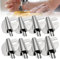 Mrcrafts Universal-Nähfuß für Rollsäumer, 4 Stück (3/4/5/6 mm), gerollter Saum-Hammerfuß für Nähmaschine, Rollsaum-Befestigung, Rollnaht-Nähfuß, Nähzubehör und Werkzeuge