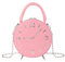 JSGHGDF Kleine runde Damen-Tasche in Uhrform, Umhängetasche, Kettenriemen, Handtasche, Schultertasche, rose