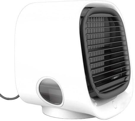 climatiseur portable – Refroidisseur d'air portable, petit refroidisseur d'air personnel | Climatiseurs portables à 3 vitesses, ventilateur de bureau, refroidisseur d'air personnel