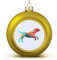 Weihnachtskugel mit Sternenhimmel, Silhouette, Labrador Retriever, goldener Hundeball, Ornamente für Weihnachtsbaum, Dekoration, Weihnachtsanhänger, Kugeln, Urlaub, Party, Gastgeschenk, Geschenke für