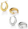 LILIE&WHITE Creolen Set für Damen, Vergoldet und Versilbert, Hypoallergen, Stilvolles Geschenk für Frauen, Langlebiger Schmuck für Alltag und Besondere Anlässe