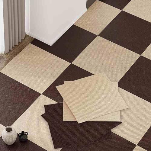Cooalinar Teppichfliesen Weich,Bodenbelag aus Nadelfilz,Teppichfliesen FüRs Badezimmer,Teppichfliesen FüR Den Boden,Washable,Strapazierfähig,Antistatisch,Für Schlafzimmer,Büro,Arbeitszimmer