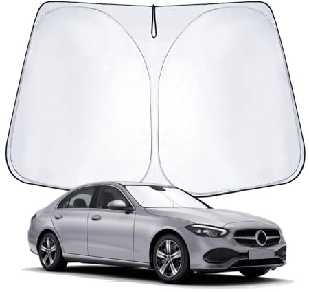 WEIPIN Parasol para Parabrisas Delantero Compatible con Ben-z Clase C W206 C205 W205 2021 2022 2023 2024 Parasol para W206 con protección UV, enfriamiento