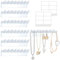 Jadin Porte bijoux mural, 6 Pièces Porte bijoux presentoir, Acrylique autocollant présentoirs à bijoux, Durable et peu encombrant pour ranger colliers boucles doreilles et autres bijoux (Transparent)