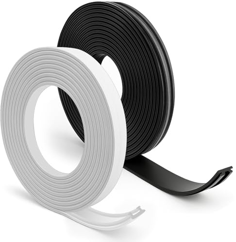 UtauHom Magnetic Window Screen Repalcement Repair Kit, 20FT(6M) Adhesive-Backed Magnetic Strip, Grooved Magnetic Strip and White PE Sealing Stripe for House Window Screen Repalcement