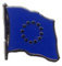 Flaggen-Pin / Anstecker Europäische Union EU vergoldet