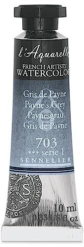 Sennelier l'Aquarelle Watercolor Tubes 10ml - Payne's Grey 10ml Tube by Sennelier