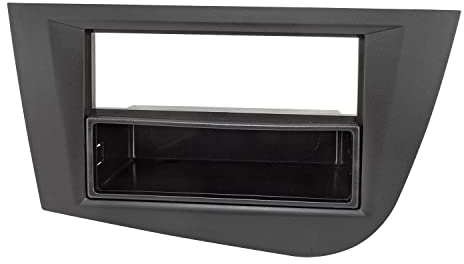 tomzz Audio 2449-011 Radioblende kompatibel mit Seat Leon 2 (1P) 2005 bis 2012 schwarz