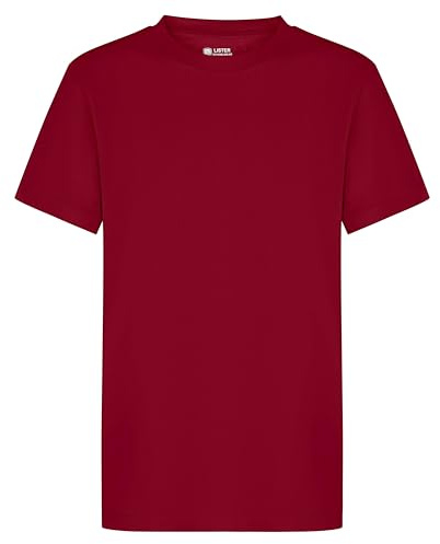 Ages 1-15 Kids Plain Blank T-Shirt Tee Shirt 100% Cotton Boys Girls Childrens Softspun Unisex School Uniform P.E. Gym