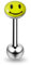 Monster Piercing Zungenpiercing Intimpiercing | 316L Chirurgenstahl | Smiley | Stabstärke: 14G (1,6 mm) | Stablänge: 16mm | Hypoallergen