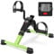 Esercitatore a Pedali, Bicicletta da Esercizio per Scrivania per Gambe e Braccia con Monitor LCD, Pieghevole (nero/verde)