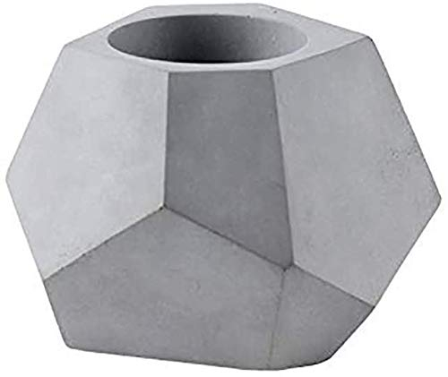 Nicole - Stampo in silicone per piante grasse e piante grasse per vaso da fiori realizzato a mano, geometria in cemento