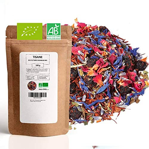 Tisane Bio - Futures Mamans - Tisanes en Vrac - 100g (40 tasses) - 100 % Agriculture Biologique - Mes-Thés