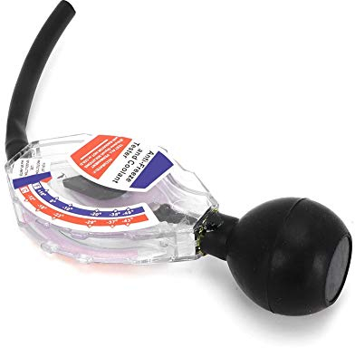 Kühlmitteltester Automotive, Zifferblatt Frostschutzmittel Kühlmittelprüfstreifen Autobatterie Flüssigkeit 6/12/24V Densitometer