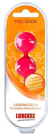 LUBEXXX Liebeskugeln pink. Fit im Intimbereich und mehr Lustempfinden durch starke Beckenbodenmuskeln.