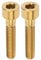Keenso Bike Stem Screws, 2 Pcs M6 X 30mm Titanium Alloy Bicycle Handlebar Stem Mountain Bike Road Bike Headset Screws Set(Gold) Bicycles and Spare Parts Bicycles and spare parts