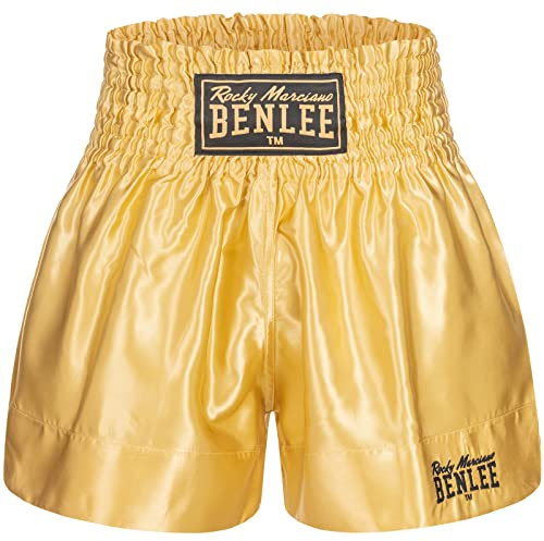 BENLEE Herren Thaibox-Hose Uni Thai XXL, Gold