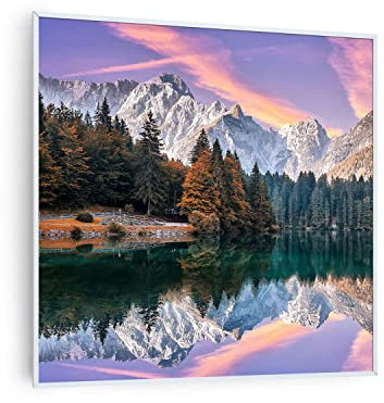 Klarstein Radiateur Infrarouge Mural Intelligent, Chauffage Infrarouge 350W, Panneau Chauffant Infrarouge, APP Mobile, Radiateur Electrique Extra Plat, Salle de Bain, Sans CO2, Faible Conso d'Energie