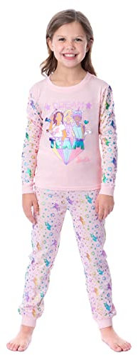INTIMO Mattel Ensemble pyjama Barbie Dream Team Unicorn Best Friend pour fille, Rose, 8